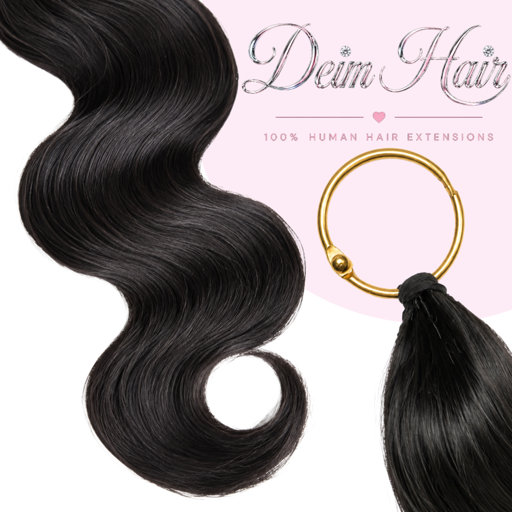 Deim Body Wave Human Hair Feathered Crochet Miracle Knots