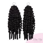 Deim Burmese Curl Human Hair Feathered Crochet Miracle Knots